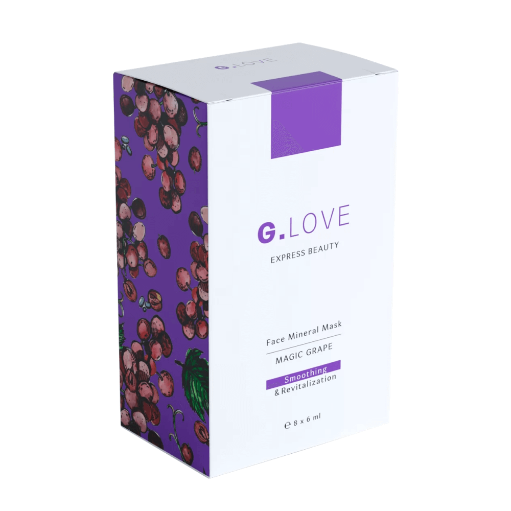 Разглаживающая маска с комплексом минералов G.Love Face Mineral Mask Magic Grape - упаковка 48 мл