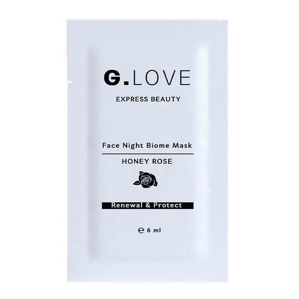 Ночная восстанавливающая маска с лактобактериями и EGF G.Love Face Night Biome Mask Honey Rose - саше 6 мл