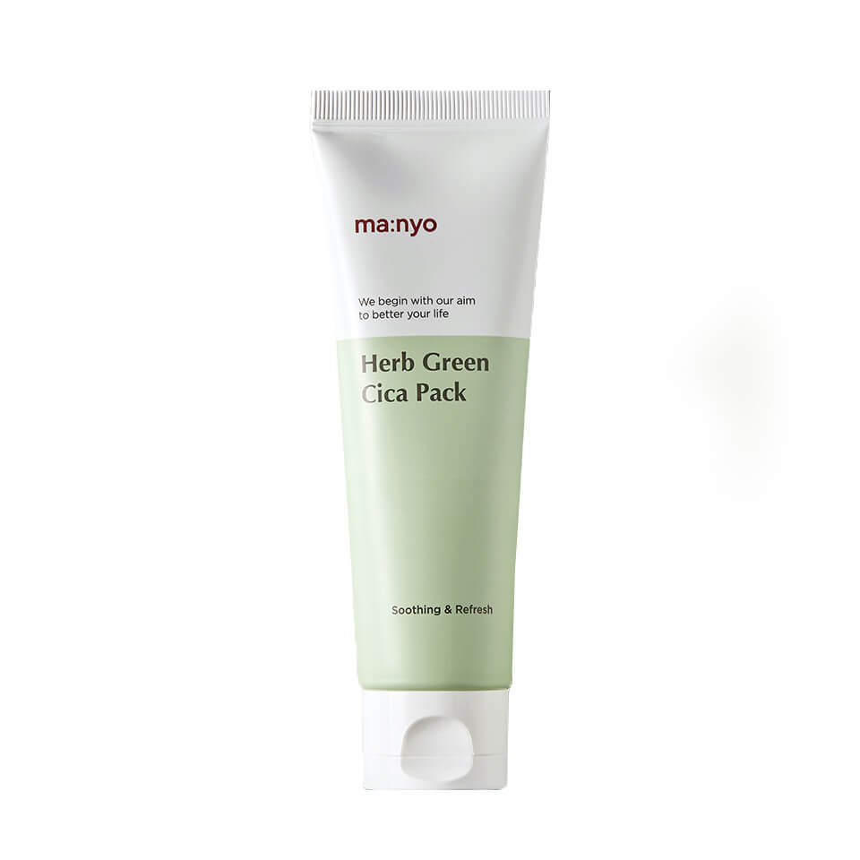 Успокаивающая маска для лица с экстрактом зеленого чая Manyo Herb Green Cica Pack