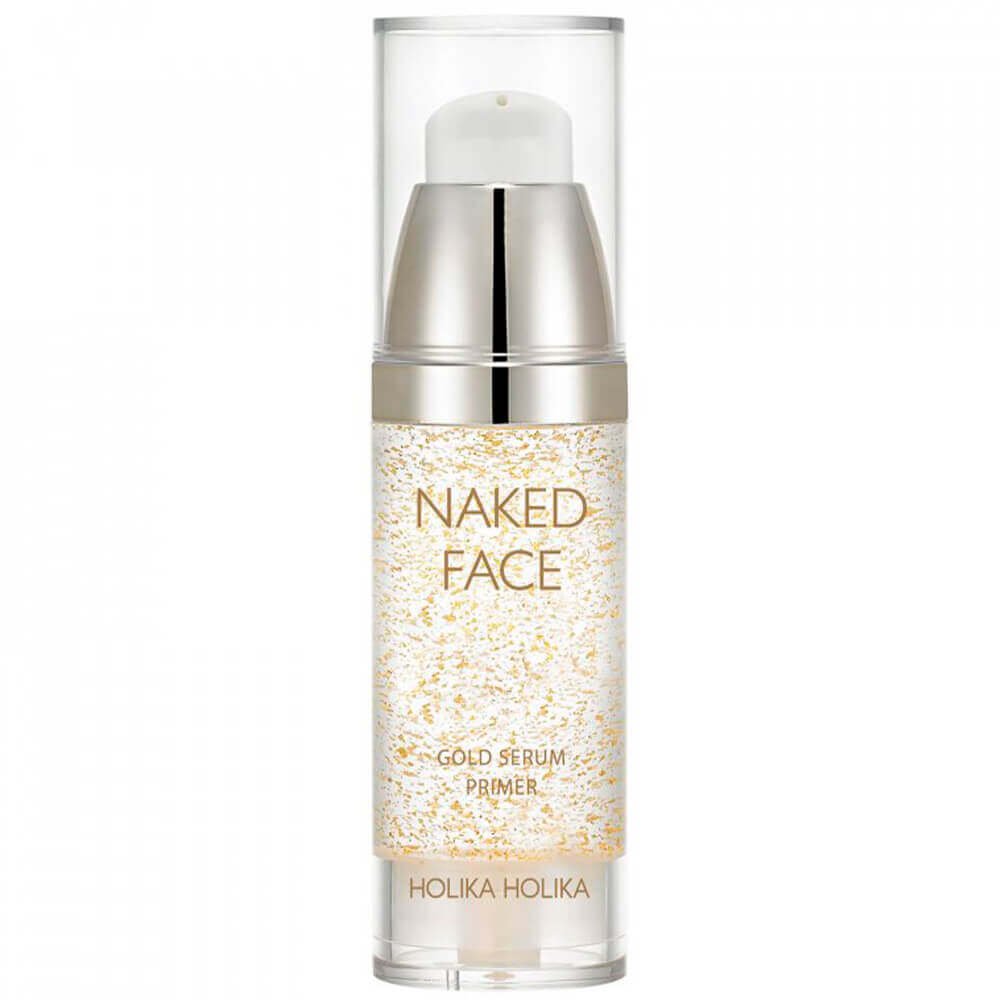 Праймер-сыворотка для сияния кожи с золотом Holika Holika Naked Face Gold Serum Primer