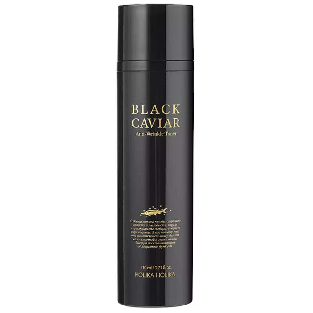 Омолаживающий тонер с экстрактом чёрной икры Holika Holika Black Caviar Anti-Wrinkle Toner