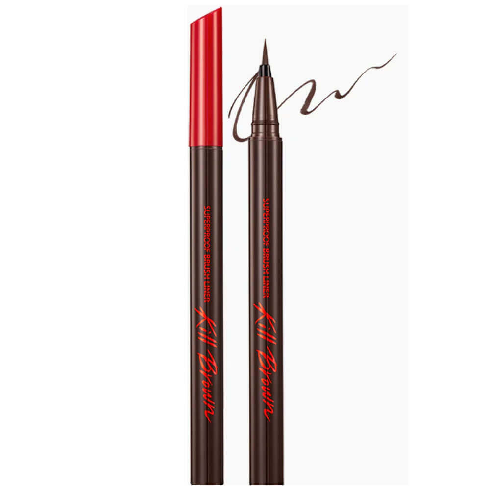 Суперстойкая подводка-лайнер для глаз CLIO Superproof Brush Liner 02 Brown