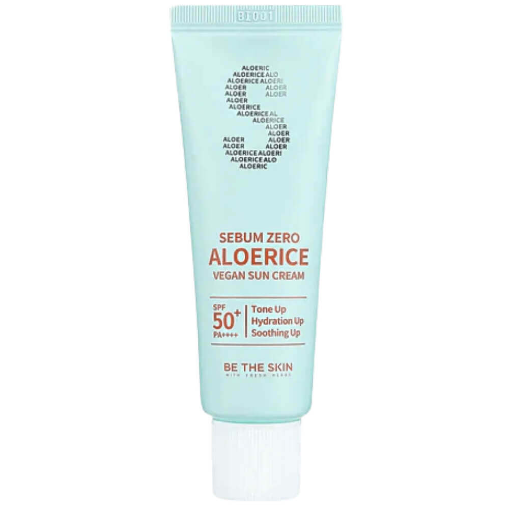 Себорегулирующий солнцезащитный крем Be The Skin Sebum Zero Aloerice Vegan Sun Cream SPF50+ PA++++