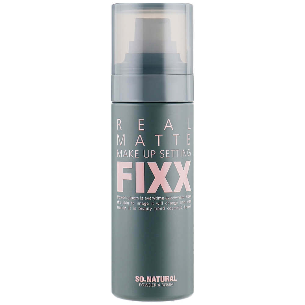 Фиксатор для макияжа с матовым финишем So'Natural Real Matte Make Up Setting Fixx