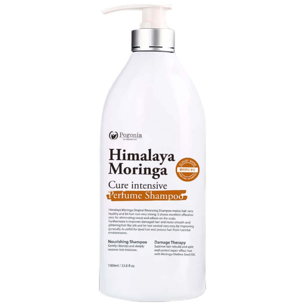 Шампунь с древесным ароматом Pogonia Himalaya Moringa Cure Intensive Perfume Shampoo Cloudy Wood