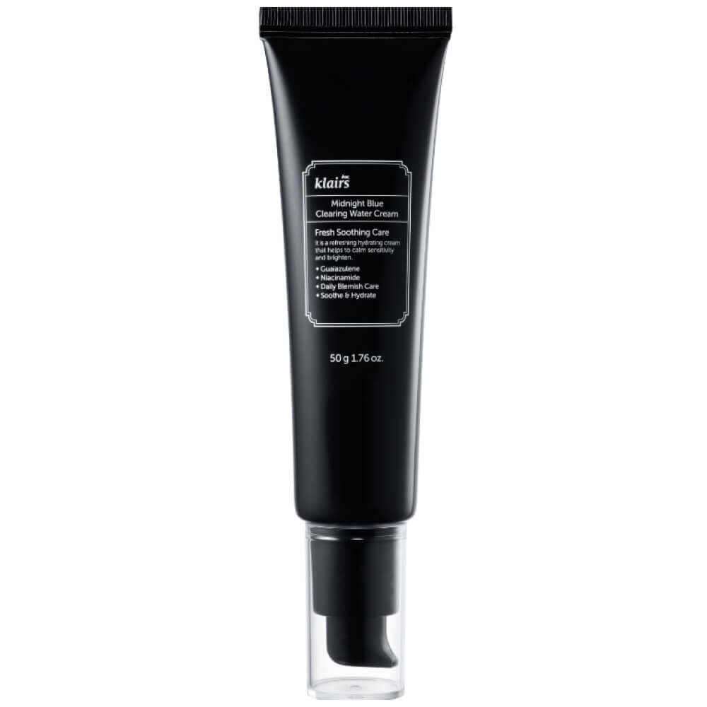 Лёгкий успокаивающий крем для лица с гвайазуленом Dear, Klairs Midnight Blue Сlearing Water Cream