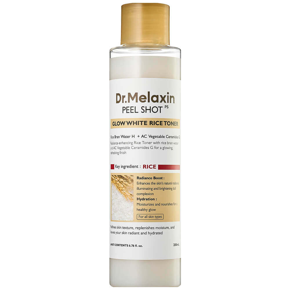 Рисовый пилинг-тоник для сияния кожи Dr.Melaxin Peel Shot Glow White Rice Toner