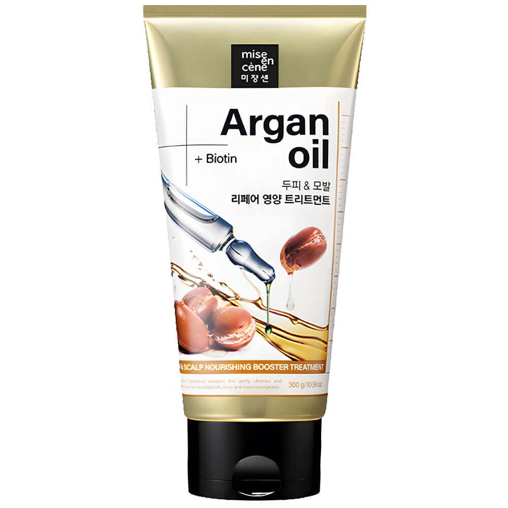 Питательная маска для волос с арганой Mise En Scene Hair & Scalp Nourishing Booster Treatment