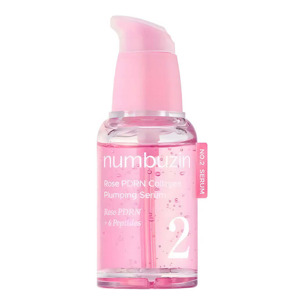 Увлажняющая сыворотка с ПДРН и пептидами numbuzin No.2 Rose PDRN Collagen Plumping Serum