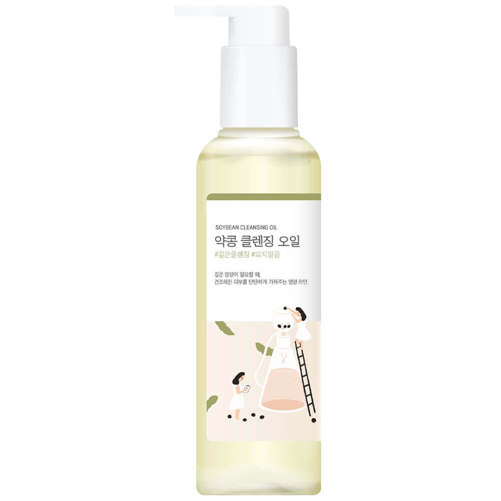 Питательное гидрофильное масло с чёрной соей Round Lab Soybean Cleansing Oil