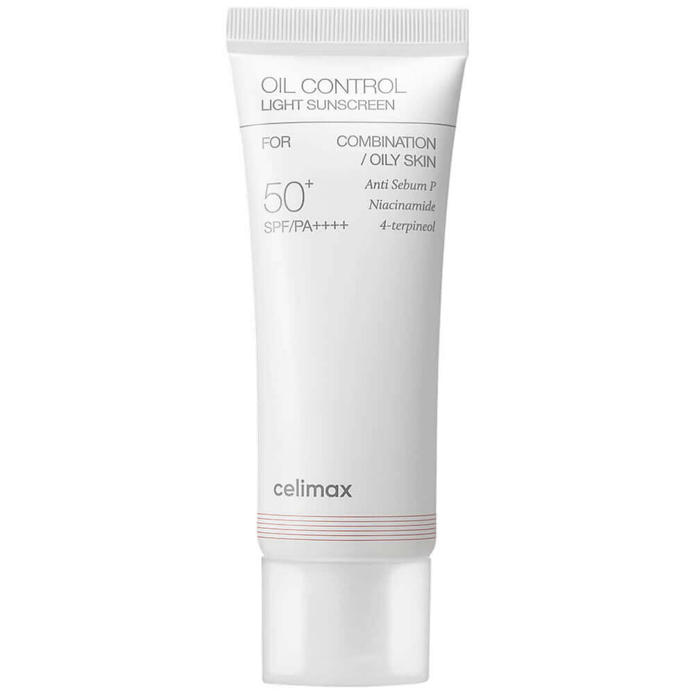 Лёгкий солнцезащитный крем для жирной кожи Celimax Oil Control Light Sunscreen SPF50+ PA++++