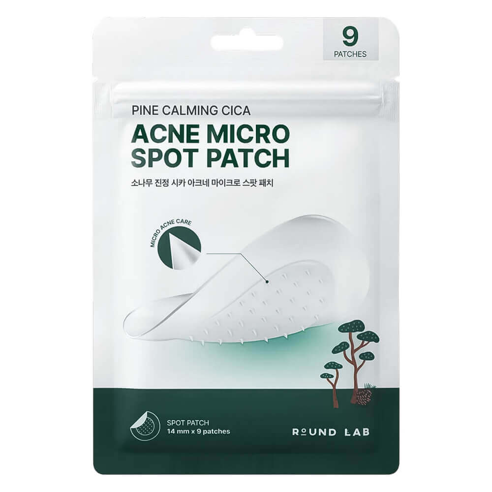 Локальные патчи с микроиглами от акне Round Lab Pine Calming Cica Acne Micro Spot Patch
