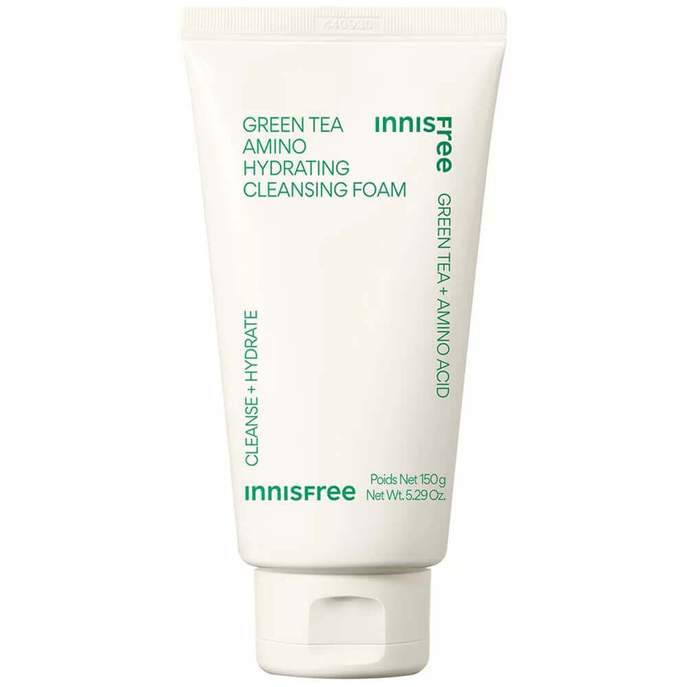 Пенка для умывания с зелёным чаем Innisfree Green Tea Amino Hydrating Cleansing Foam