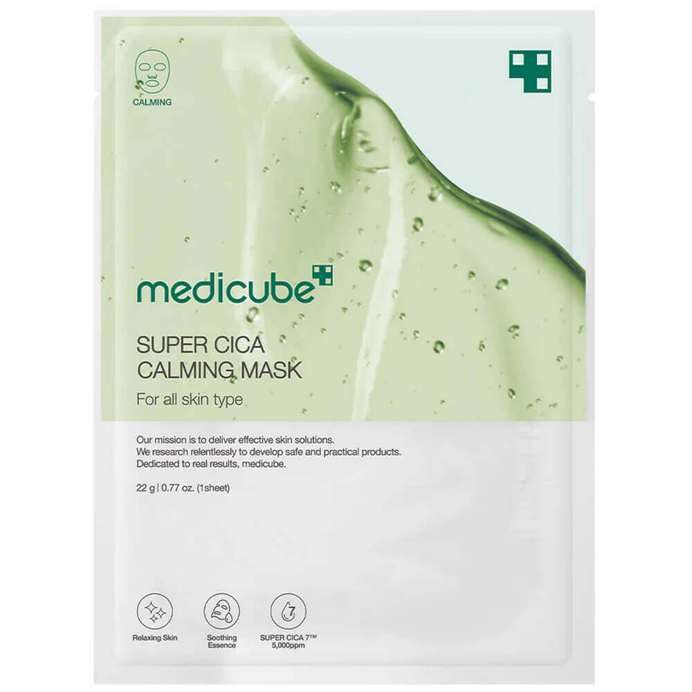 Ультратонкая тканевая маска с центеллой medicube Super Cica Calming Mask