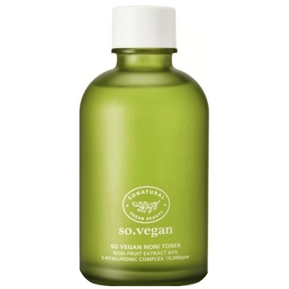Веганский слабокислотный тонер с экстрактом нони So Natural So.Vegan Noni Toner
