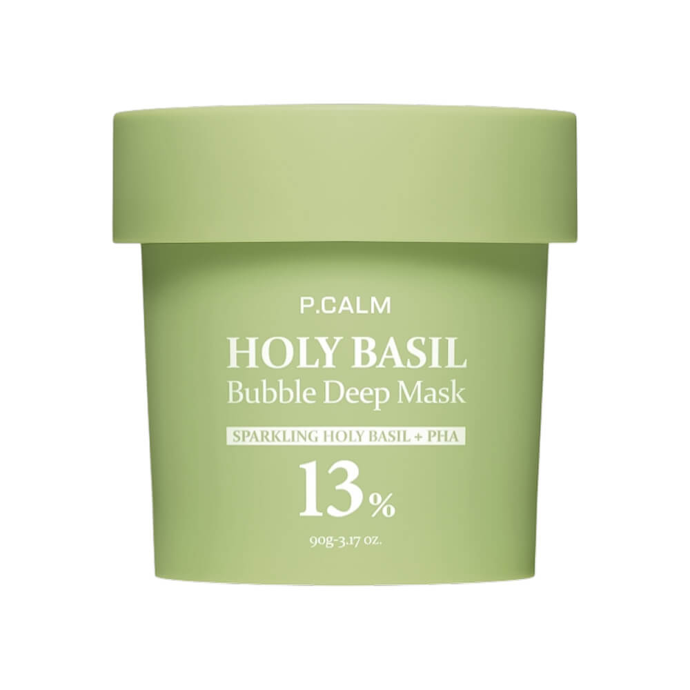 Пузырьковая глиняная маска для очищения пор P.CALM Holy Basil Bubble Deep Mask