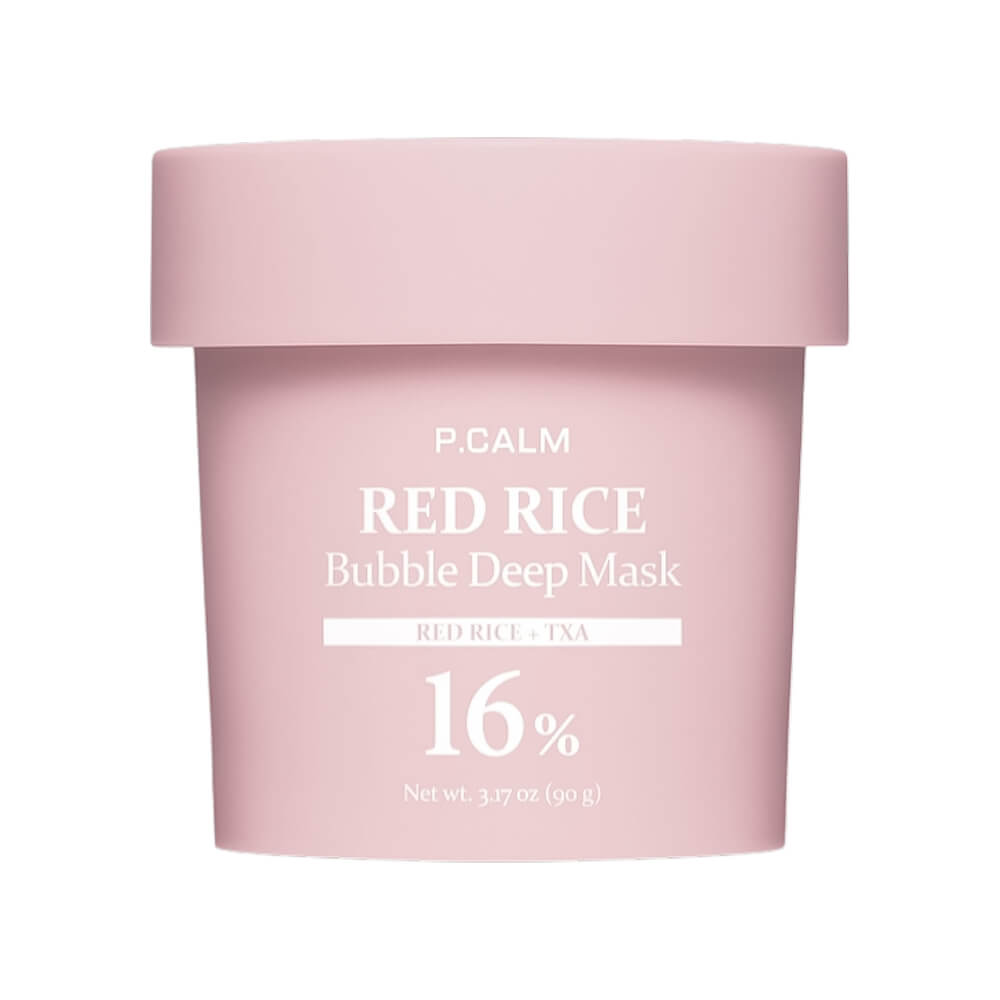Пузырьковая глиняная маска для выравнивания тона P.CALM Red Rice Bubble Deep Mask