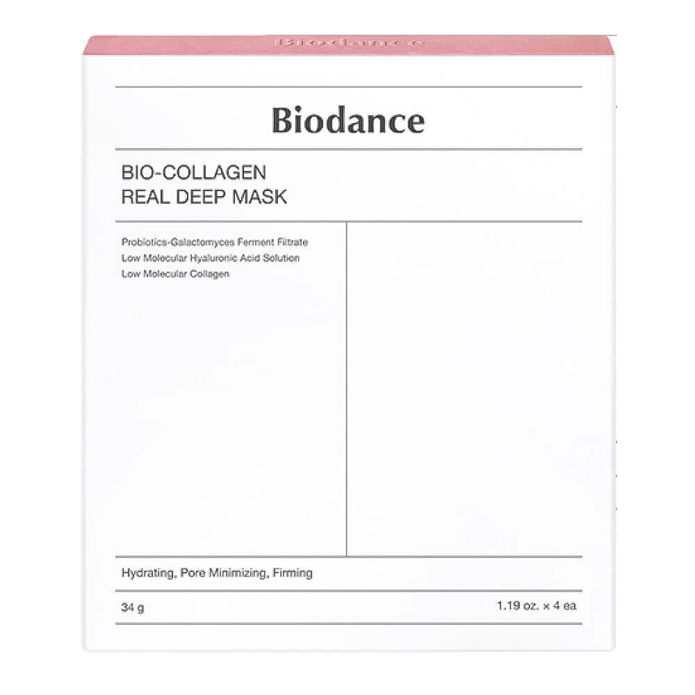Ночная гидрогелевая маска с коллагеном для эластичности кожи Biodance Bio-Collagen Real Deep Mask упаковка (4 шт)