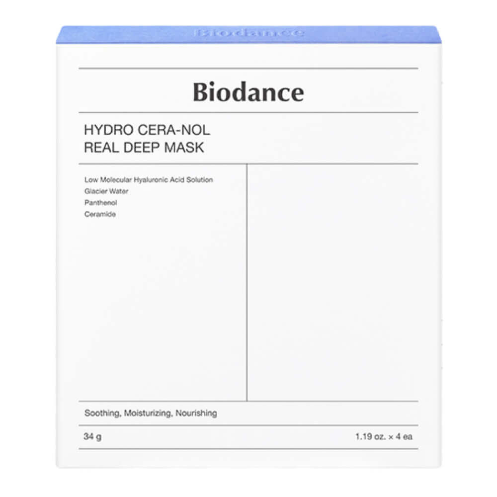 Ночная гидрогелевая маска с церамидами против сухости Biodance Hydro Cera-Nol Real Deep Mask упаковка (4 шт)