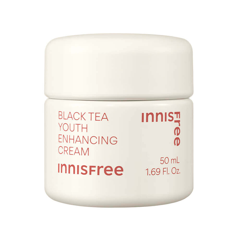 Увлажняющий крем для упругости кожи с чёрным чаем Innisfree Black Tea Youth Enhancing Cream