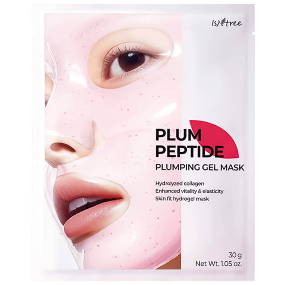 Гидрогелевая маска с коллагеном и аргирелином IsNtree Plum Peptide Plumping Gel Mask