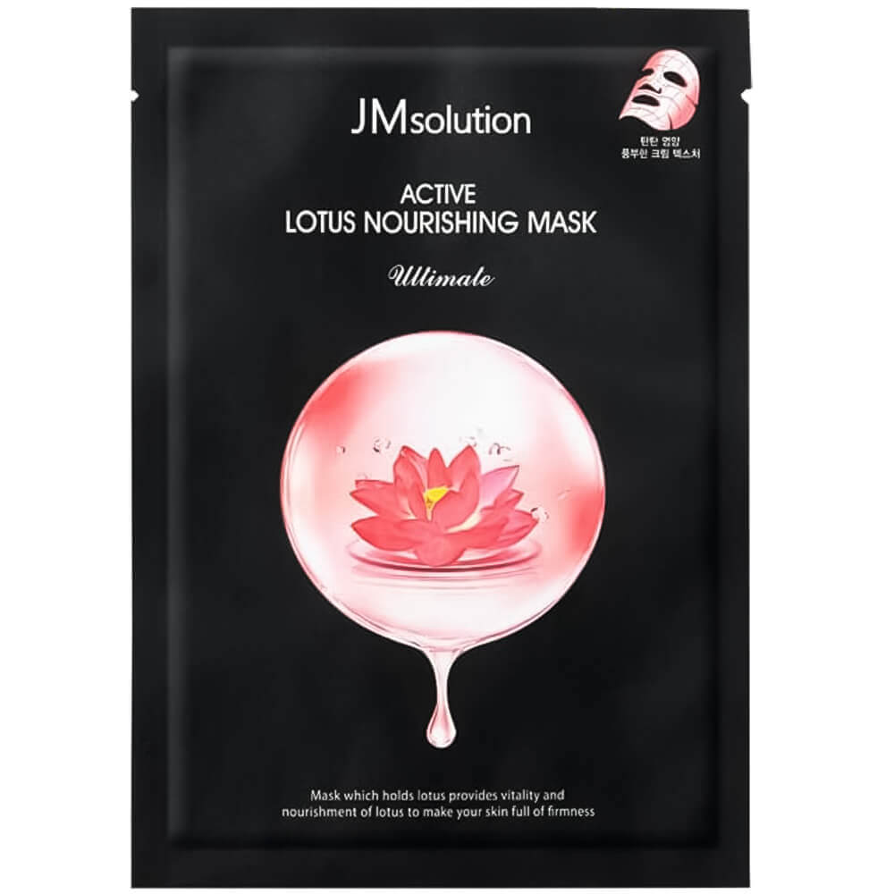 Питательная тканевая маска с экстрактом лотоса JMsolution Active Lotus Nourishing Mask Ultimate