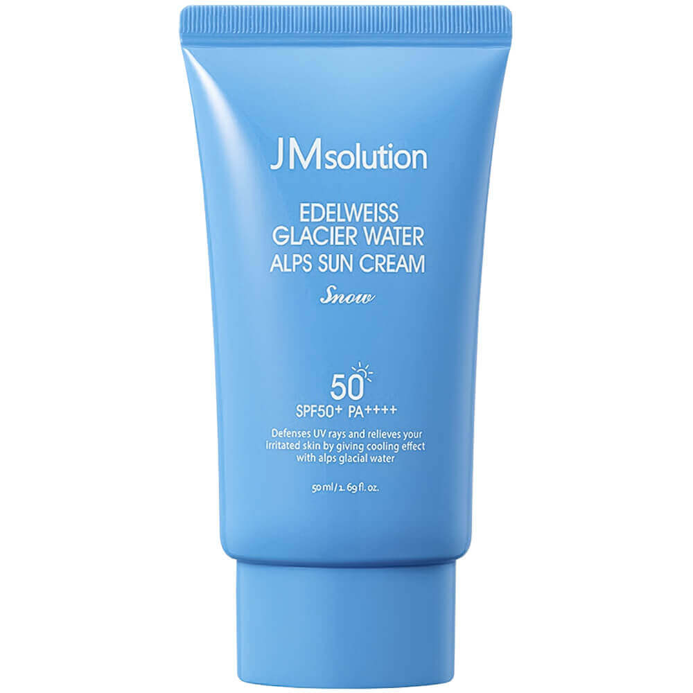 Охлаждающий санскрин JMsolution Edelweiss Glacier Water Alps Sun Cream Snow SPF50+ PA++++