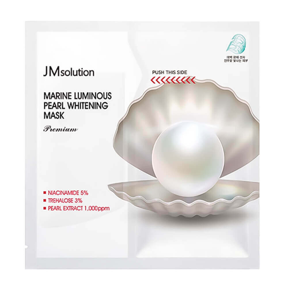 Осветляющая премиум-маска с жемчугом JMsolution Marine Luminous Pearl Whitening Mask Premium