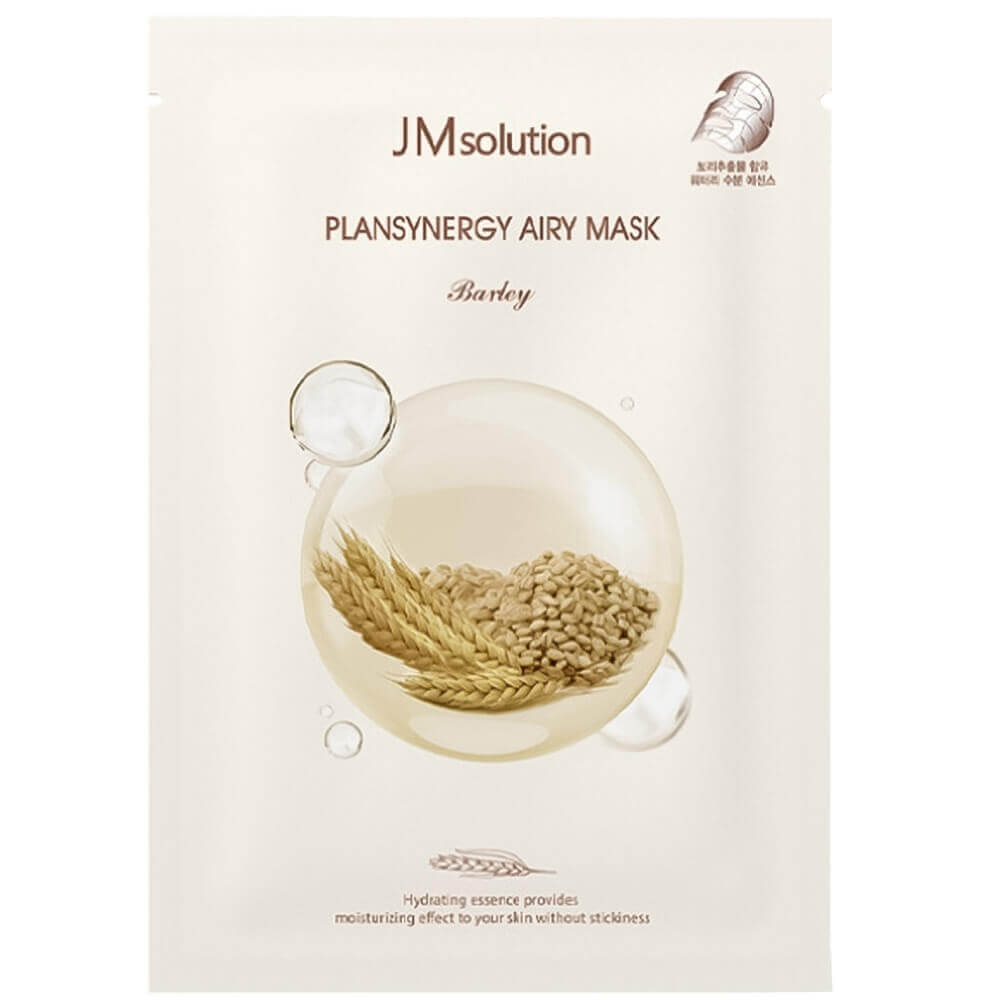 Очищающая тканевая маска с ячменём JMsolution Plansynergy Airy Mask Barley