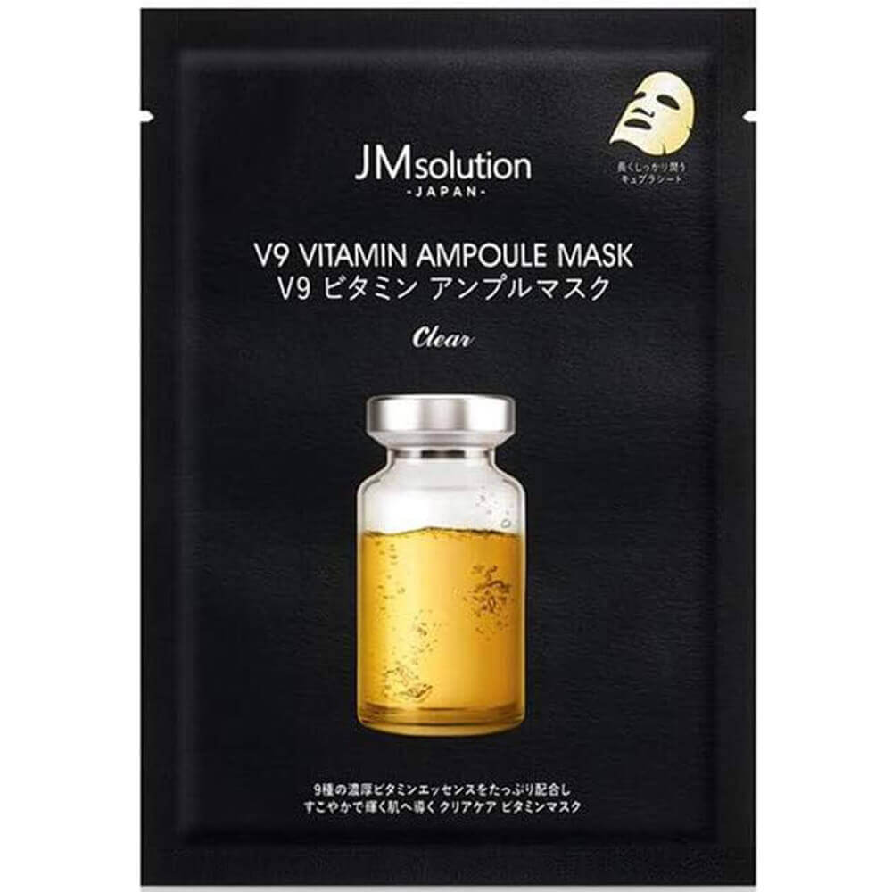 Ампульная витаминная маска для яркости тона JMsolution V9 Vitamin Ampoule Mask Clear