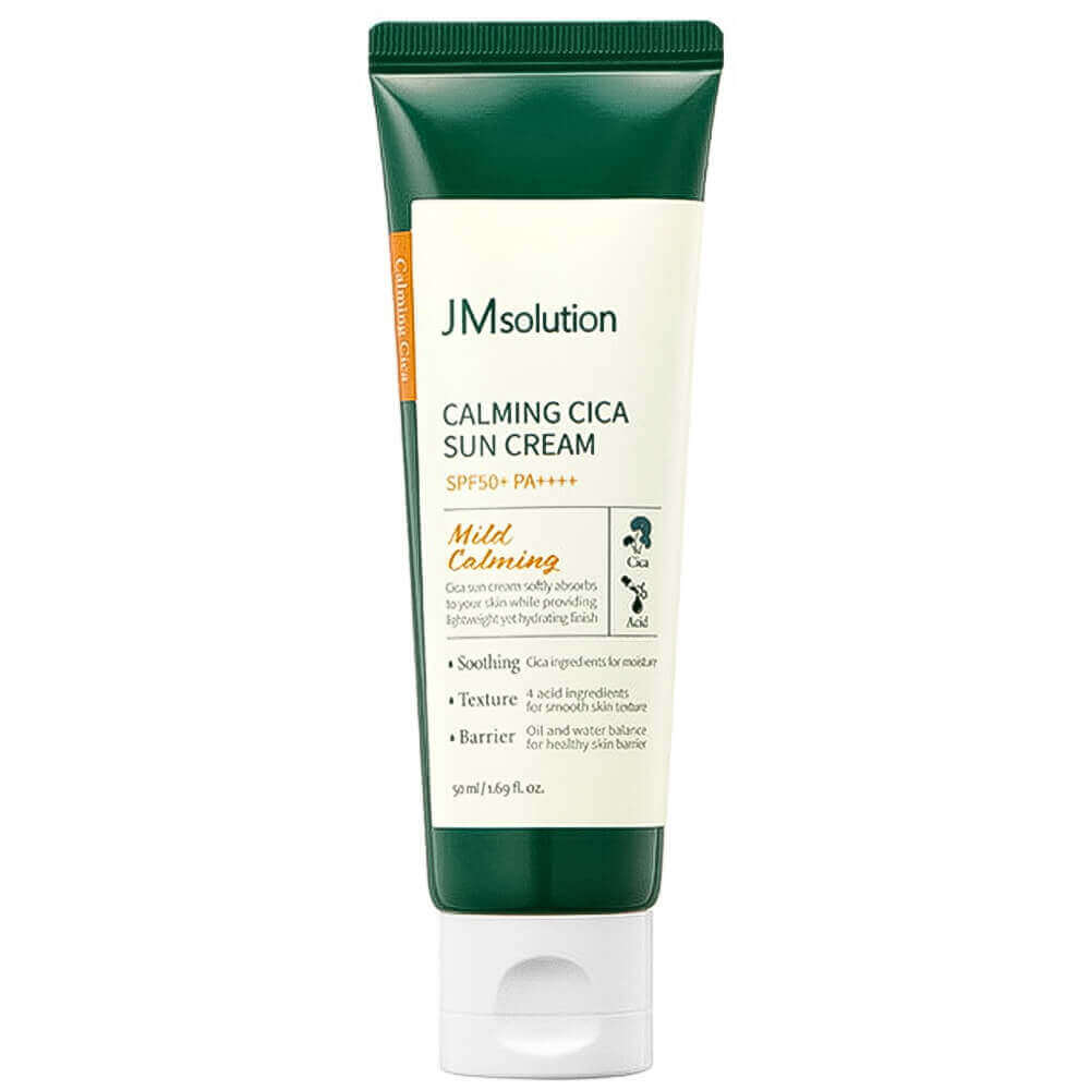 Солнцезащитный крем с центеллой и кислотами JMsolution Calming Cica Sun Cream SPF50+ PA++++