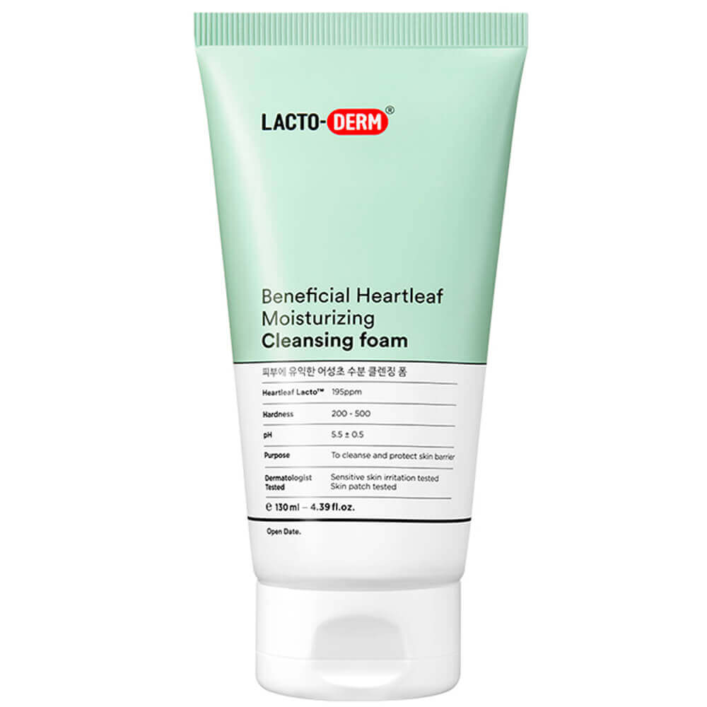 Пенка для умывания с пробиотиками LACTODERM Beneficial Heartleaf Moisturizing Cleansing Foam