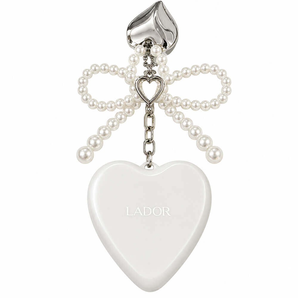 Складная расчёска-брелок Lador Heart Brush Ivory