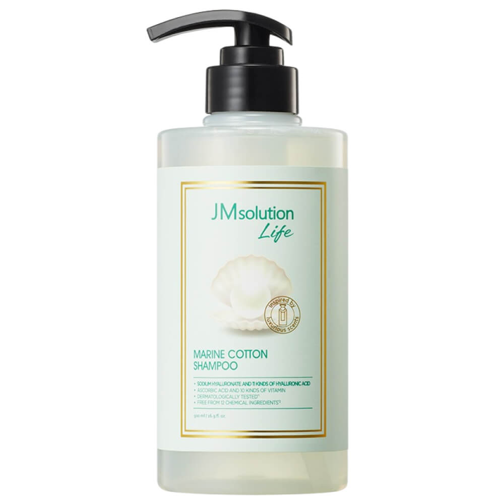Парфюмированный балансирующий шампунь с морскими водорослями JMSolution Life Marine Cotton Shampoo