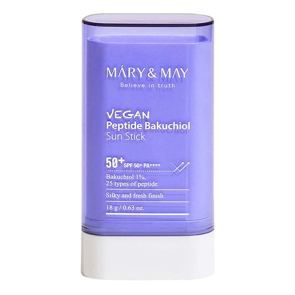Солнцезащитный стик с пептидами Mary&May Vegan Peptide Bakuchiol Sun Stick SPF50+ PA++++