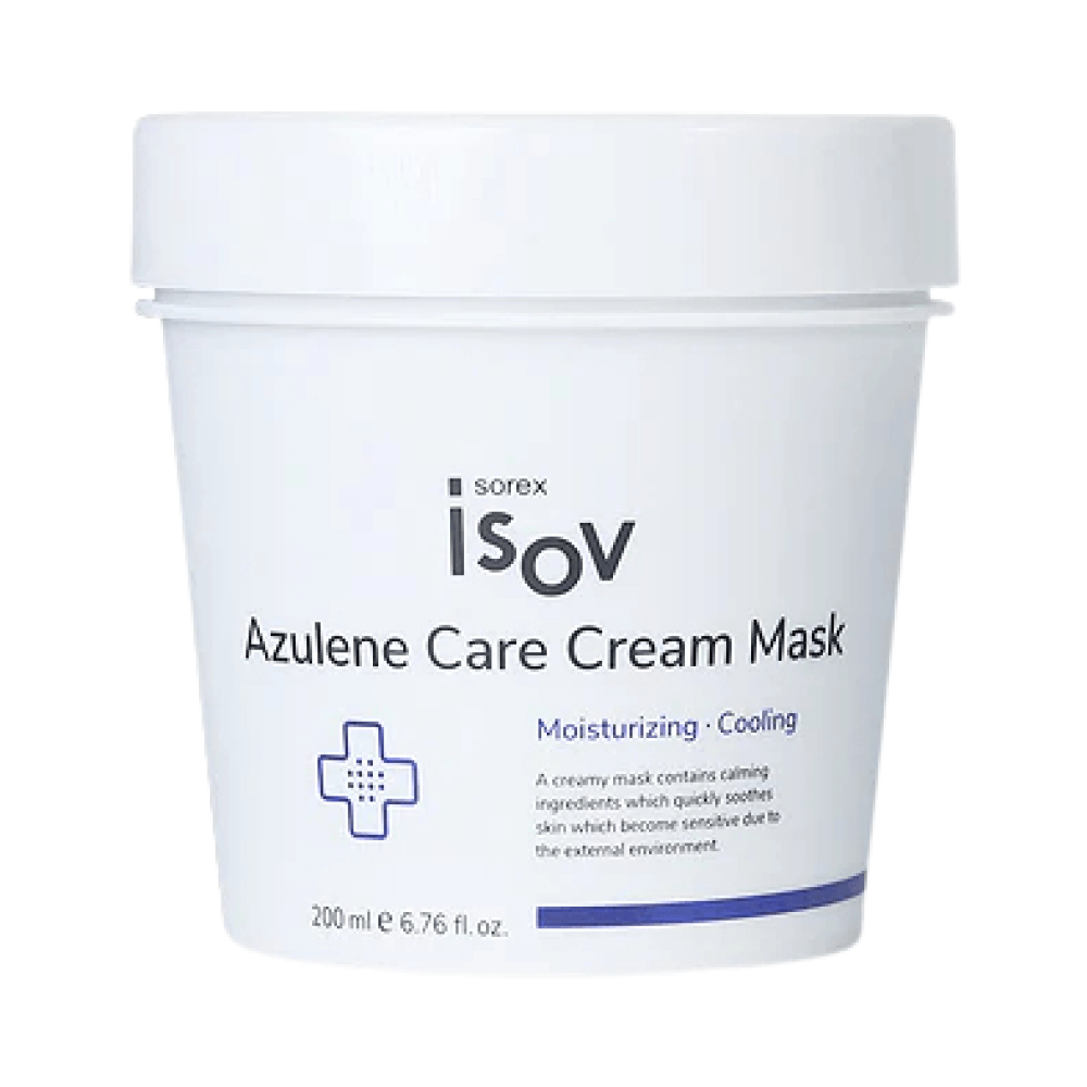 Успокаивающая кремовая маска с азуленом Isov Sorex Azulene Care Cream Mask