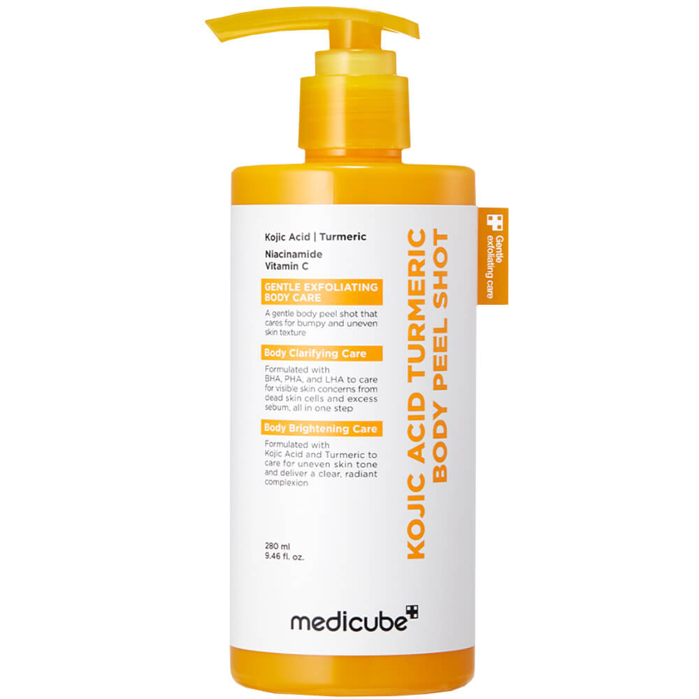 Осветляющий пилинг-скатка для тела medicube Kojic Acid Turmeric Body Peel Shot