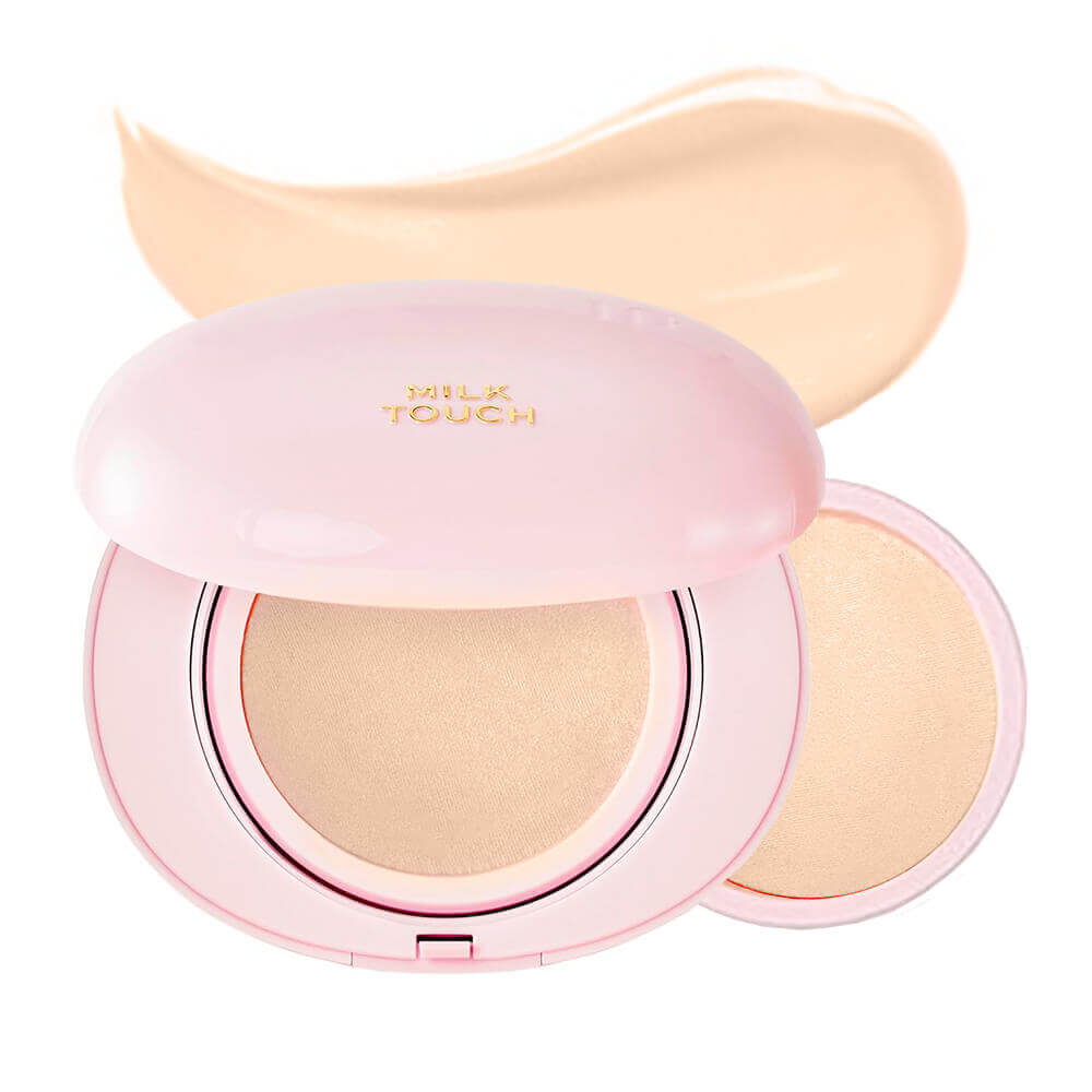 Кушон с сияющим финишем + рефил Milk Touch All-day Skin Fit Milky Glow Cushion 02 Vanilla Ivory