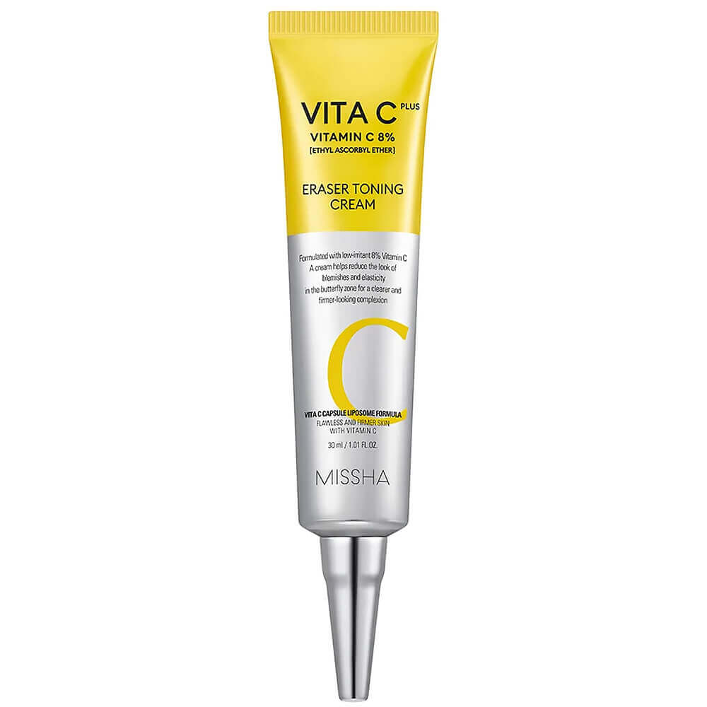 Мягкий осветляющий крем с 8% витамина C Missha Vita C Plus Eraser Toning Cream