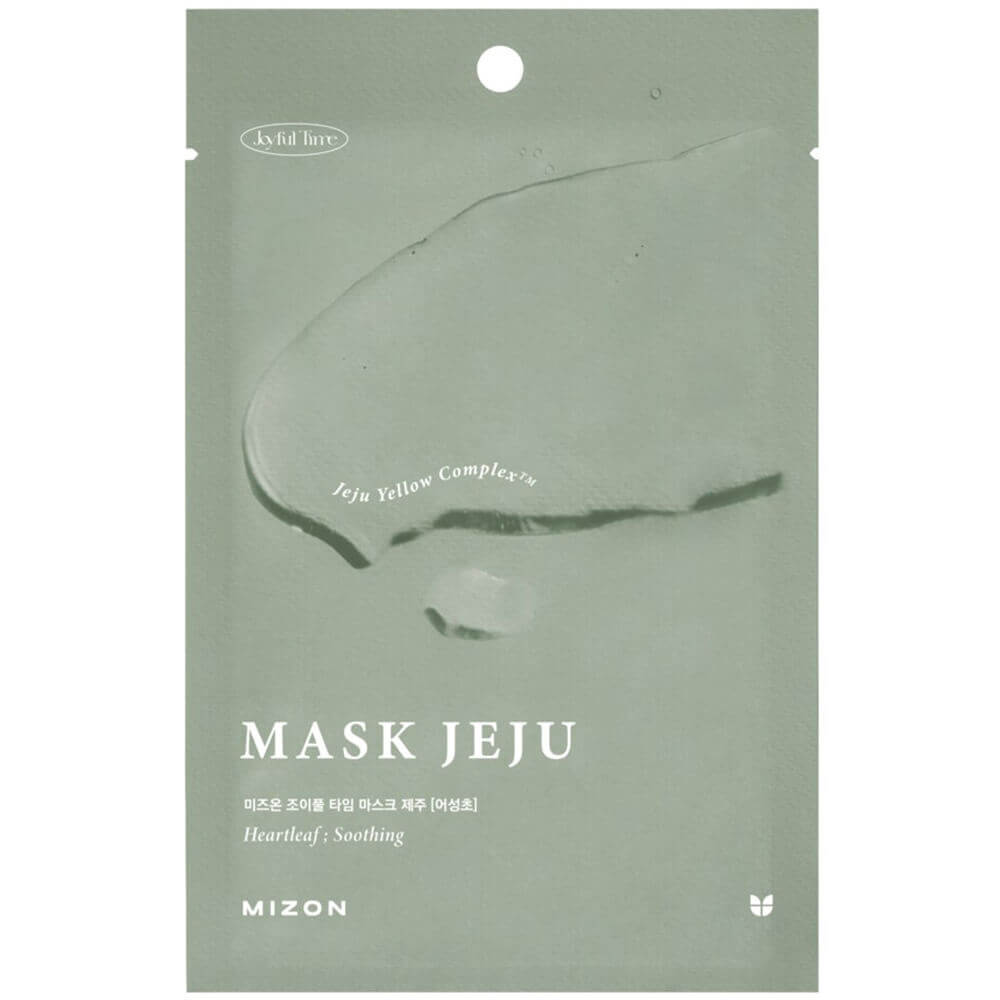 Антиоксидантная тканевая маска для лица с хауттюйнией Mizon Joyful Time Mask Jeju Heartleaf