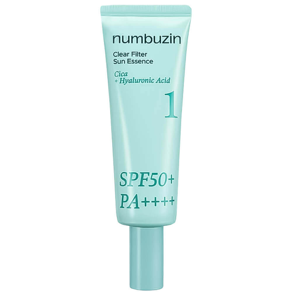 Лёгкая успокаивающая солнцезащитная эссенция numbuzin No.1 Clear Filter Sun Essence SPF50+ PA++++