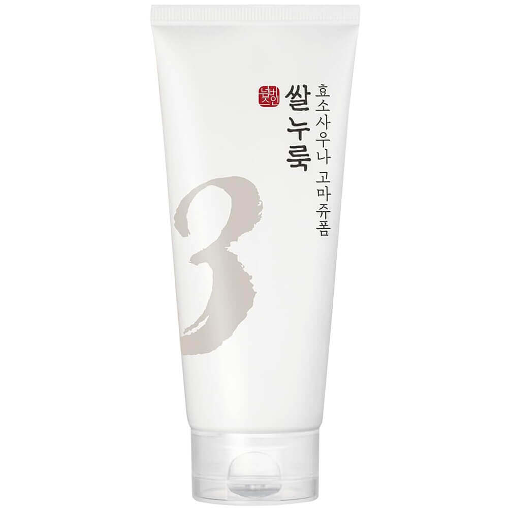 Энзимная пенка-скатка для умывания с рисом numbuzin No.3 Rice Enzyme Skin Softening Cleansing Foam