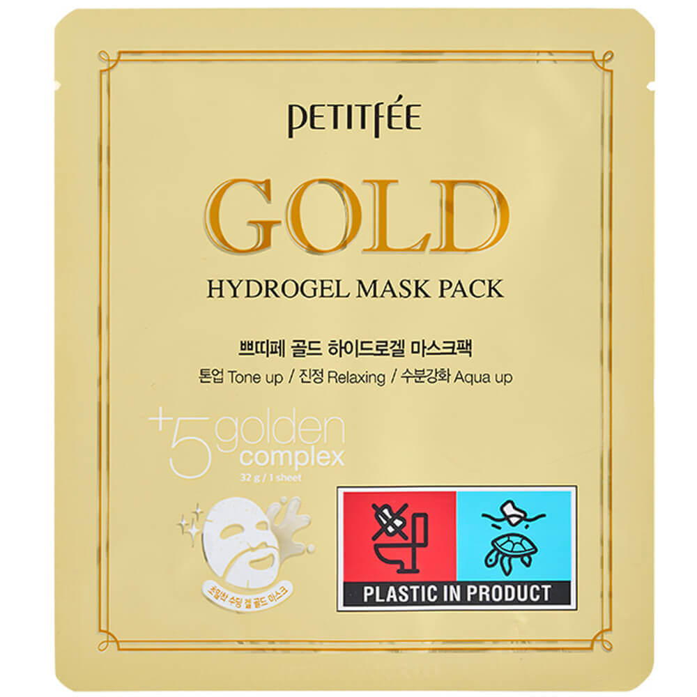 Гидрогелевая маска для лица с золотом Petitfee Gold Hydrogel Mask