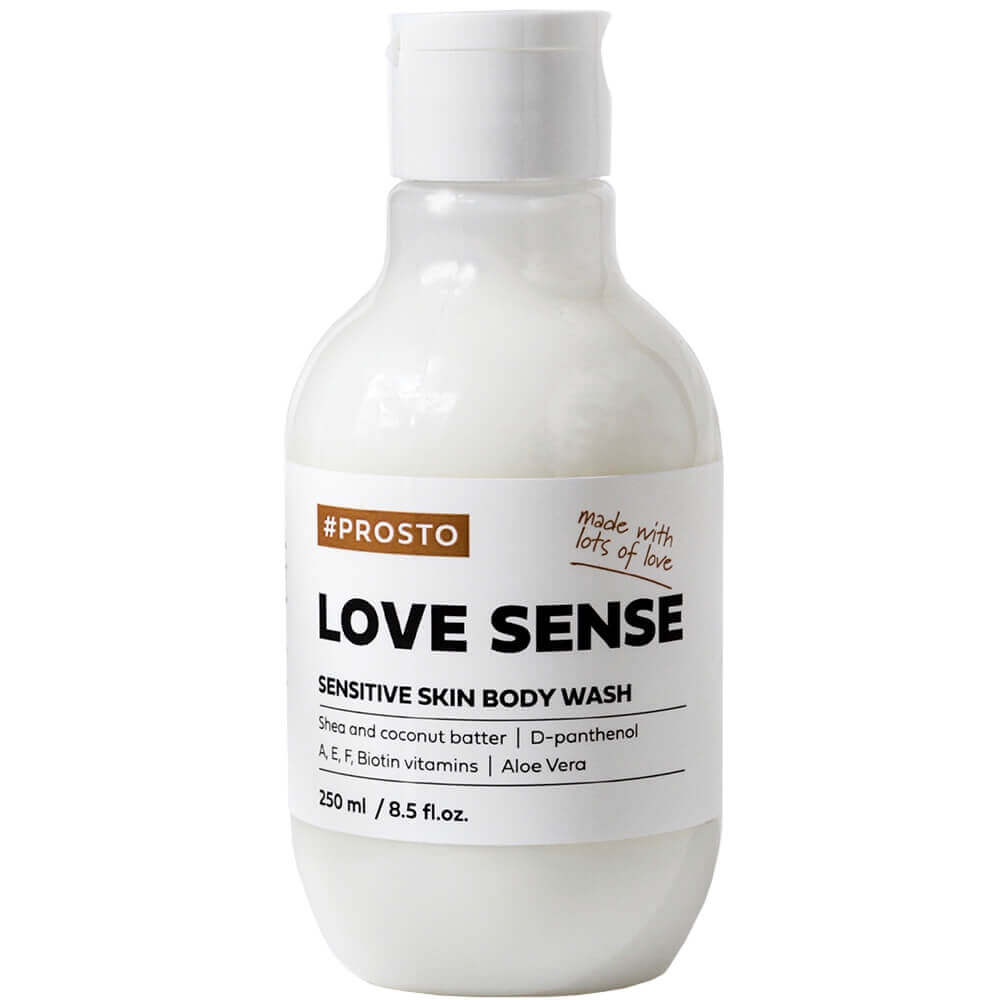 Увлажняющий крем-гель для душа PROSTO LOVE SENSE Sensitive Body Wash