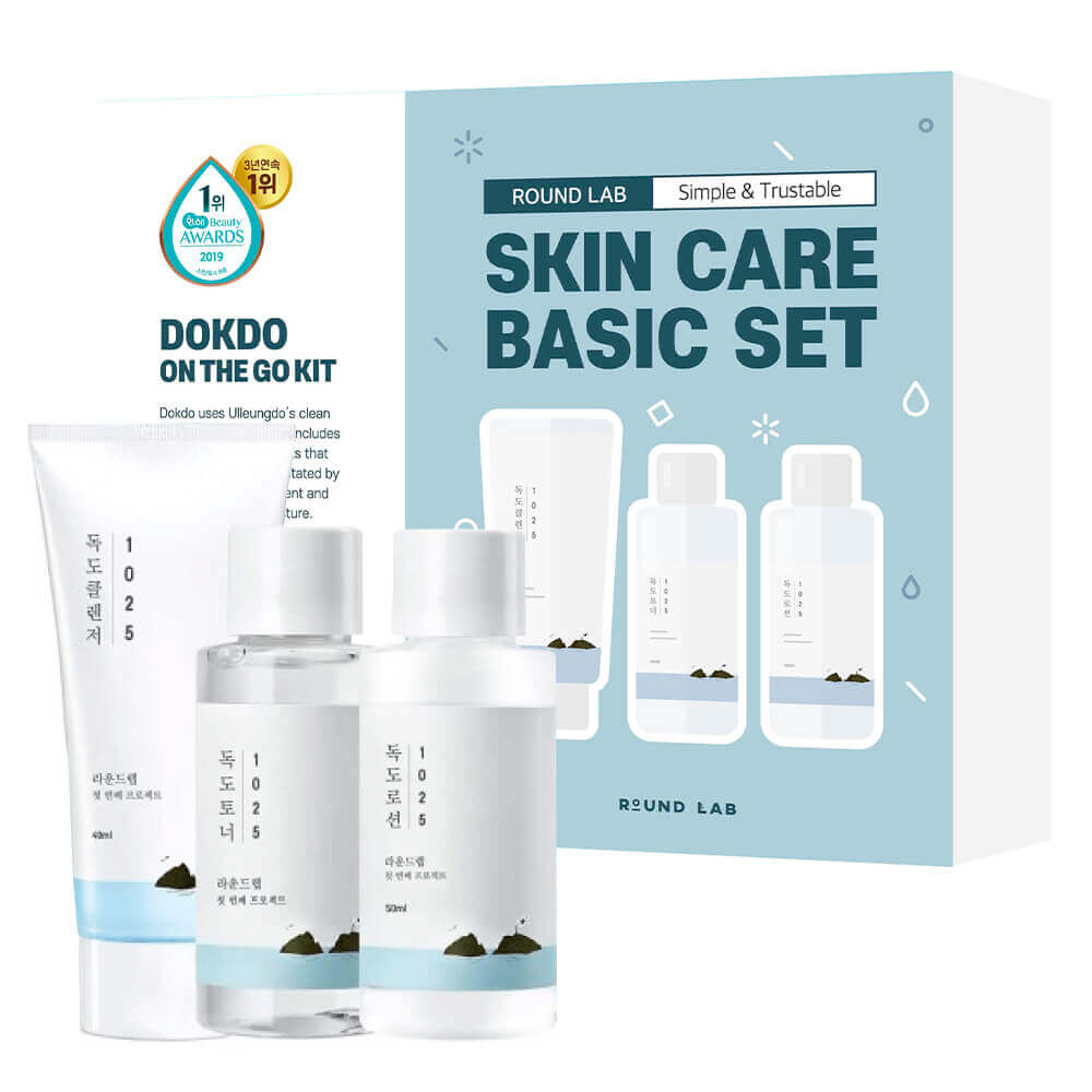 Увлажняющий набор миниатюр с комплексом минералов Round Lab 1025 Dokdo On The Go Kit