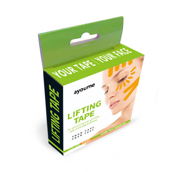 Кинезио тейп для лица Ayoume Kinesiology Tape Roll 1см*5м - оранжевый