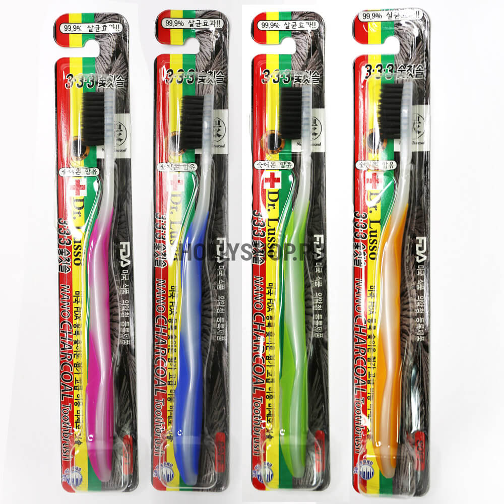 Зубная щётка с угольным напылением Dr. Lusso Nano Charcoal Toothbrush