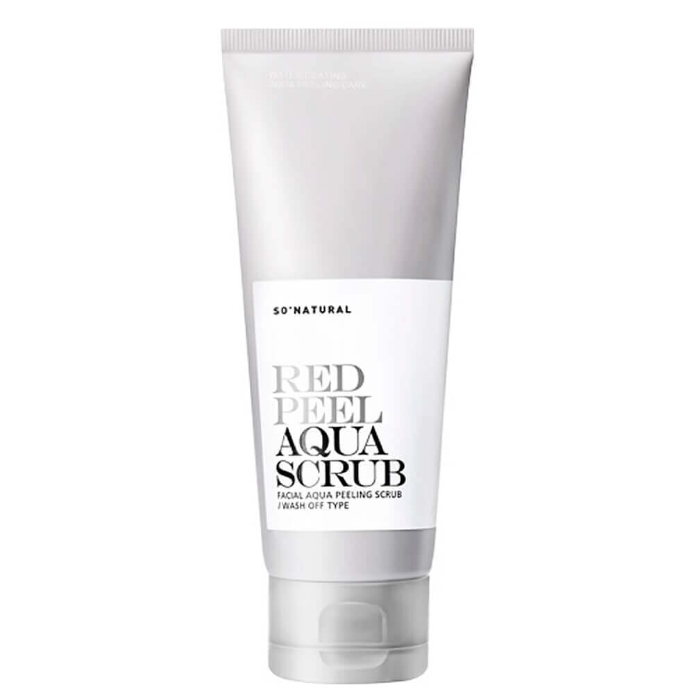 Кислотный пилинг-скраб для лица So Natural Red Peel Aqua Scrub