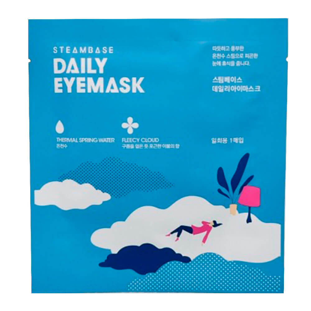 Согревающая маска для глаз с эффектом ароматерапии Steambase Daily Eyemask Fleecy Cloud