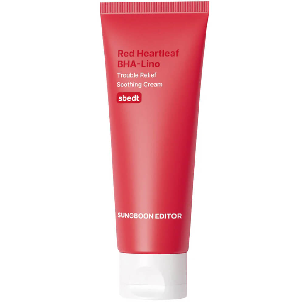 Успокаивающий крем Sungboon Editor Red Heartleaf BHA-Lino Trouble Relief Soothing Cream